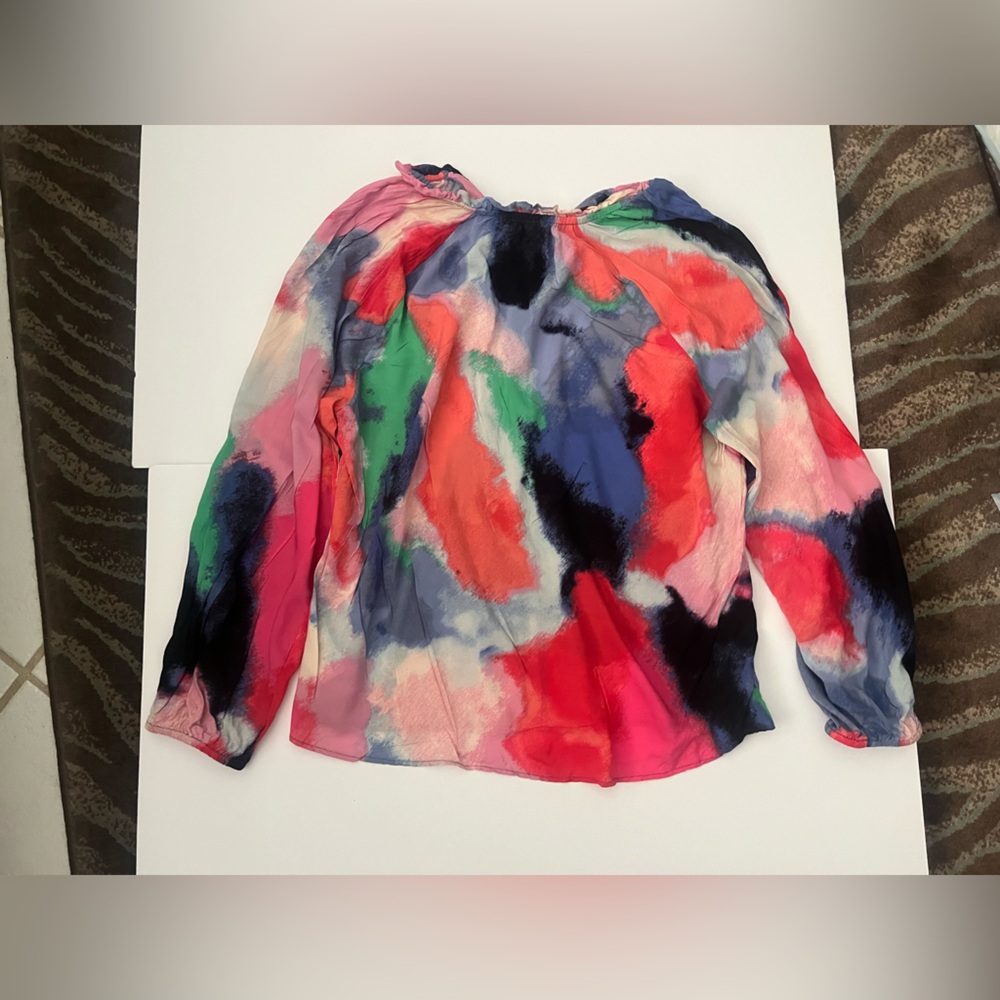 NIC+ZOE Abstract Art Top shirt large - Picture 4 of 9